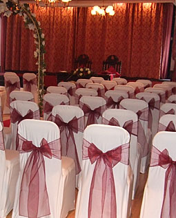 Chair covers for weddings in Cornwall